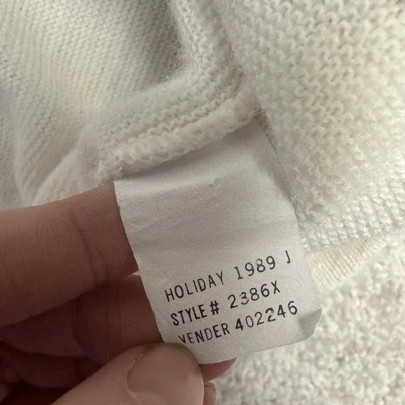 Vintage Izod Lacoste Sweater Mens Med V Neck Tennis Jumper Acrylic Made in USA - Picture 5 of 7